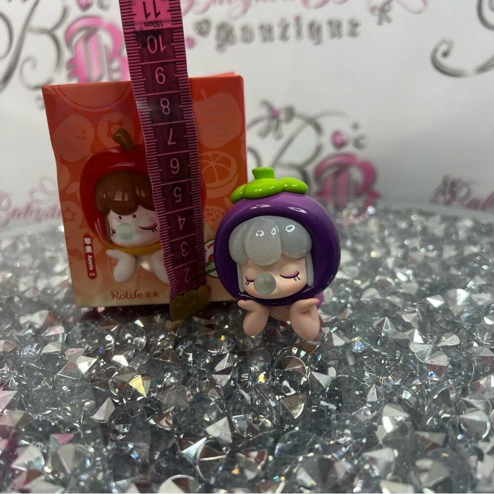 Rolife x Nanci Baby doll Figurine in Purple & Green Fruit Hood mangosteen purple